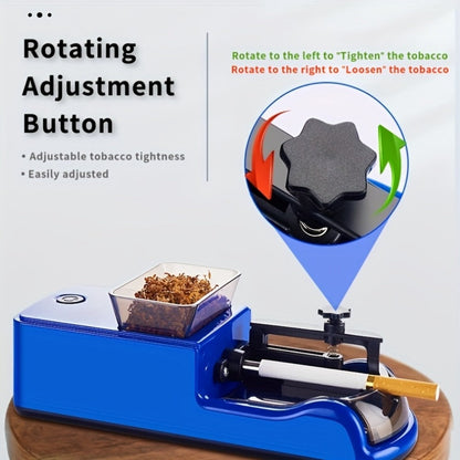 Electric Cigarette Rolling Machine USB Rechargeable Cigarette Roller 2-Second Rapid Roll High for Entryways, Bedrooms and Living Spaces