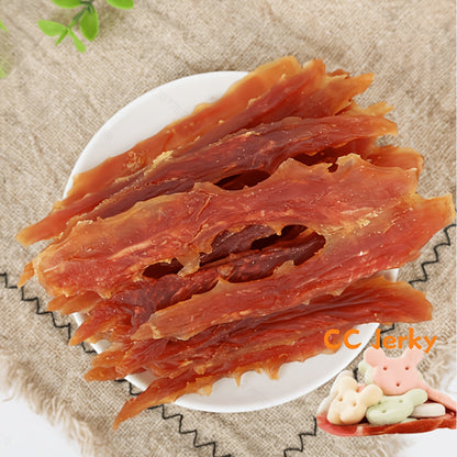 Dog Jerky Treats Chicken & Duck – High Protein Low Fat Natural Training Reward Snacks for Small Medium Large Dogs Easily Digestible