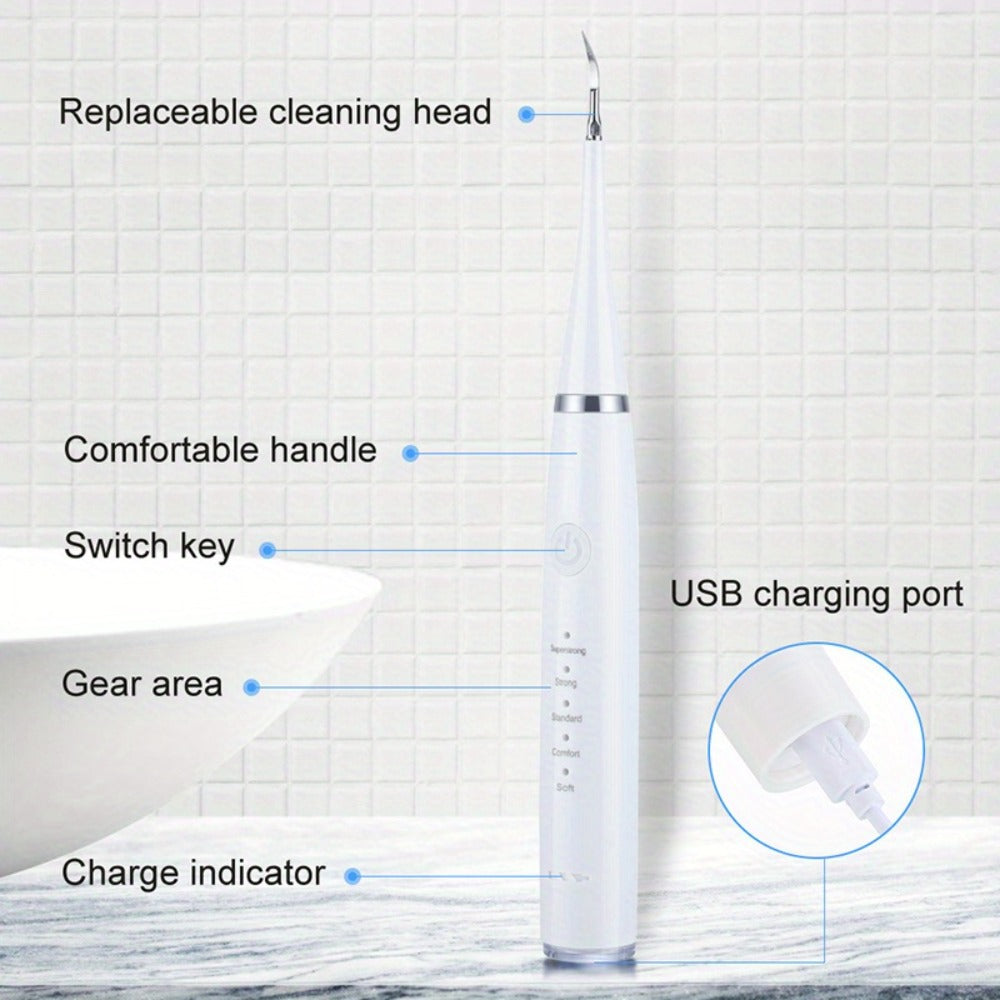 Electric Toothbrush Kit USB Rechargeable – Multi-Accessory Dental Care Set with Travel Case, Replaceable Brush Heads