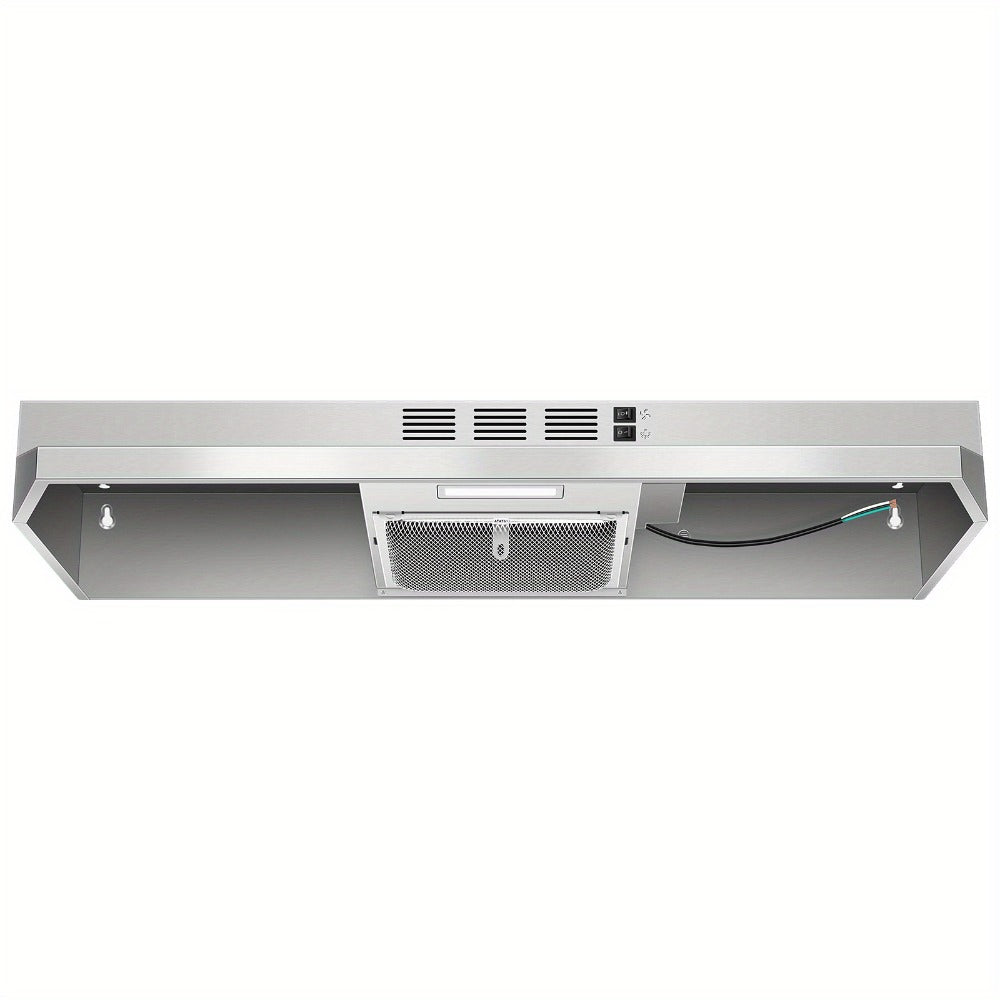 Range Hood 36 Inch Under Cabinet Ducted Ductless Convertible Stainless Steel 350CFM 2-Speed for Home Cooking, Dining and Outdoor Meals