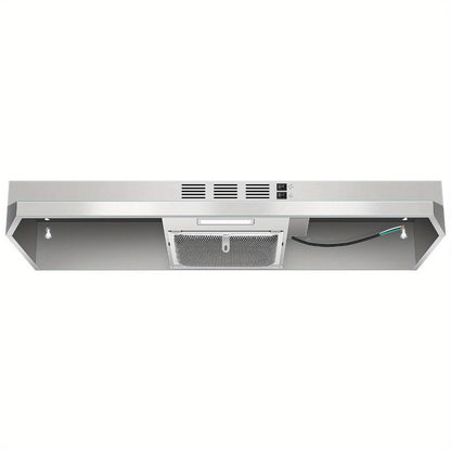 Range Hood 36 Inch Under Cabinet Ducted Ductless Convertible Stainless Steel 350CFM 2-Speed for Home Cooking, Dining and Outdoor Meals