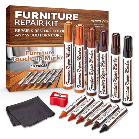 Wood Scratch Kit Furniture Touch Up Markers Scratch Stain Pens for Wood Furniture Tables for Entryways, Bedrooms and Living Spaces