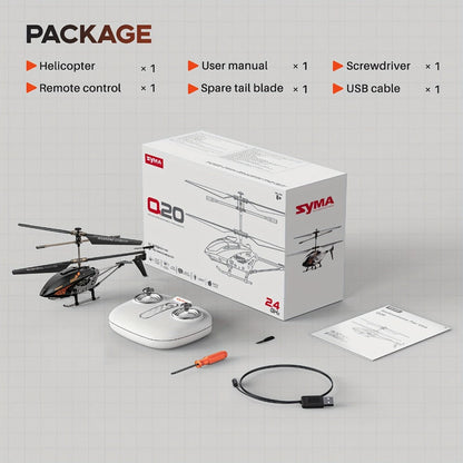 SYMA Q20 RC Helicopter for Kids 3.5CH, Altitude Hold One-Key Takeoff Indoor with the Listed Color, Size or Set Options for Everyday Use