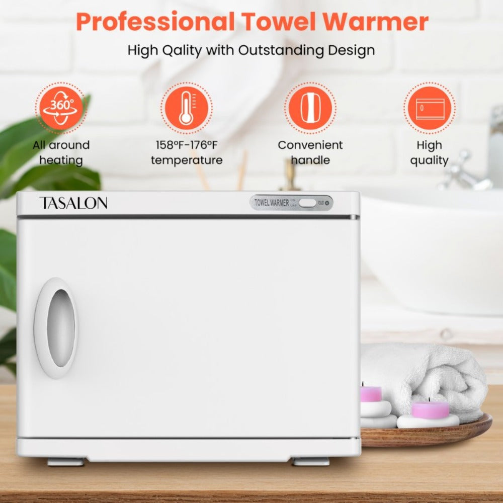 Hot Towel Warmer Cabinet 23L Holds 72 Towels Heats to 158-176°F in 10-15 Min, Professional Salon & Spa