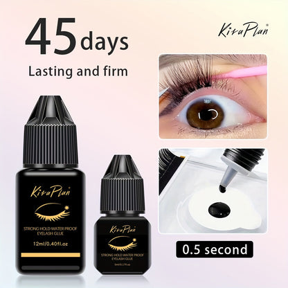 Odorless Lash Extension Glue Quick Dry Black Adhesive for DIY Individual & Cluster Lash Extensions