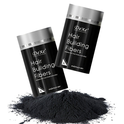 DeXe Hair Fiber Powder 2pcs x 22g, Natural Fine Thickening Fibers for Thinning Hair & Bald Spot Coverage