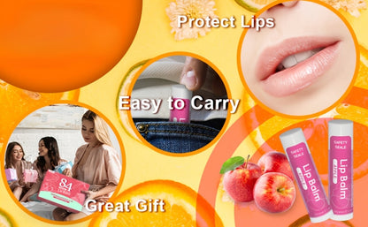 Bulk Lip Balm Set 84 Pcs 14 Assorted Flavors Moisturizing Mini Lipstick Natural Luster Finish – Party Favors for Wedding Bridesmaids