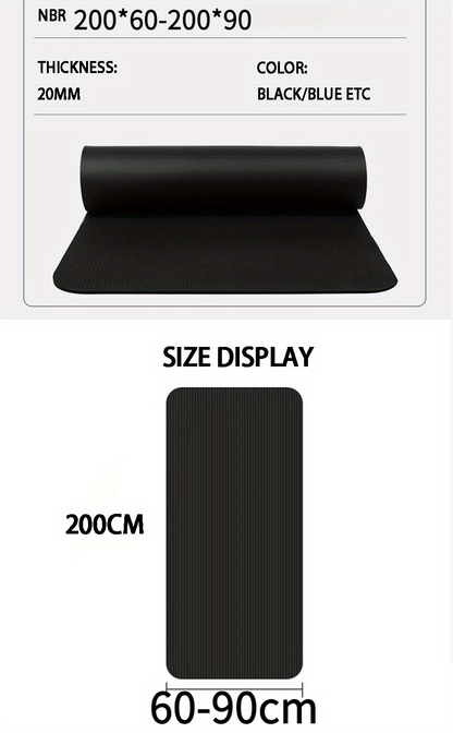 Extra Thick Yoga Mat 20mm – Extra Long 79 x 35 Inch Non-Slip Exercise Mat for Men, High-Density Cushioning for Pilates, Fitness