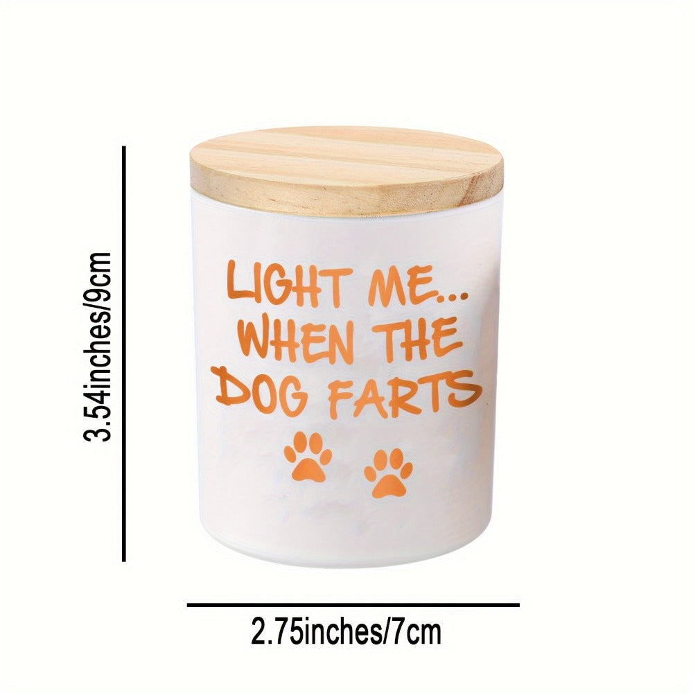 Funny Dog Mom Gift Lavender Scented Soy Wax Candle Engraved Glass Jar with Crystal 12Hr Burn for Everyday Face, Beard and Body Grooming