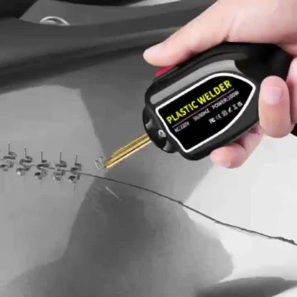 Plastic Welding Repair Kit 100W with 250pcs Staples – Hot Staple Gun Welder for Car Bumper Crack Repair, ABS PP PVC Plastic Fix
