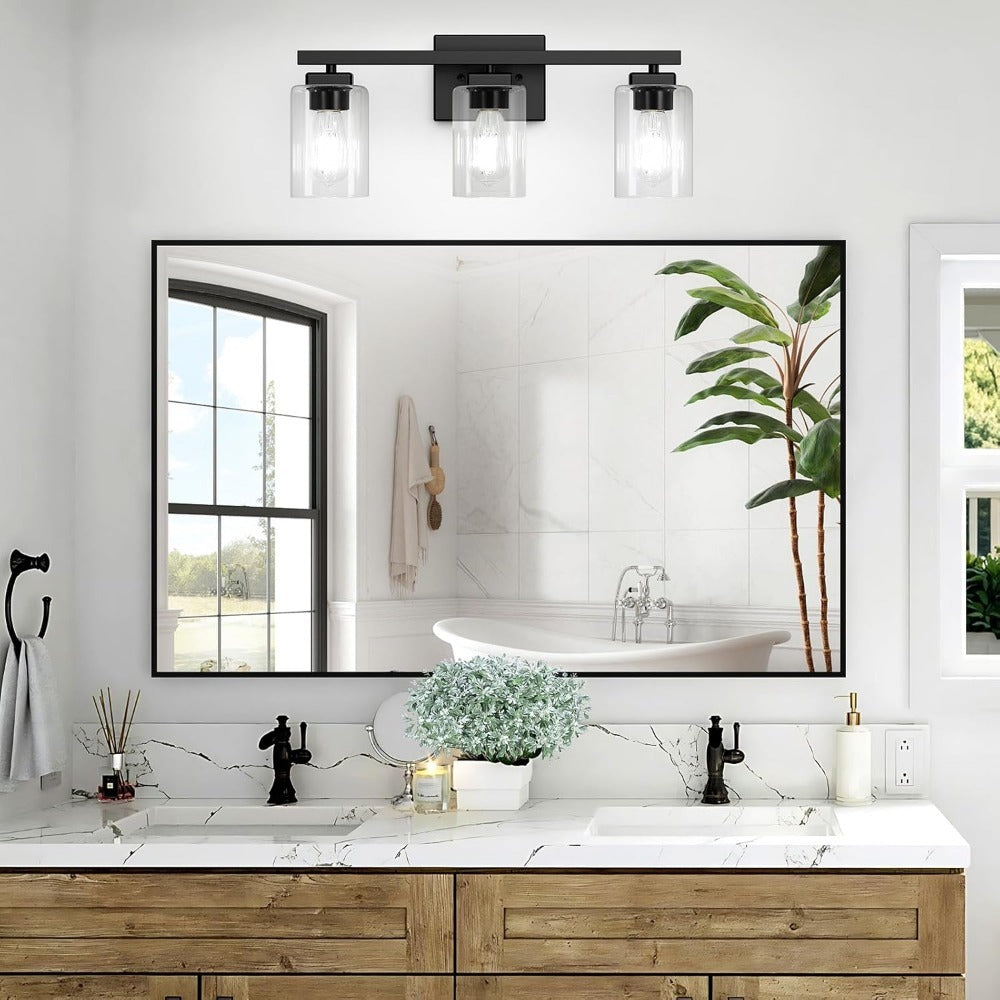 Modern Black Vanity Light Bar Wall Sconce Bathroom Fixture 3 4 5 Light Over Mirror Bedroom for Entryways, Bedrooms and Living Spaces