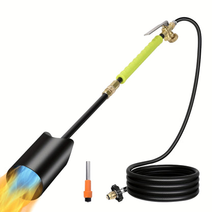 Propane Weed Torch, Flame Weeder Ice Melter Outdoor Roof Driveway for Garden, Patio and Yard Use