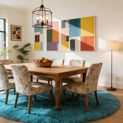 Area Rug Faux-Fur Tufted Collection at 650 g/m² with 22 Colors and Ten Retained Size Listings