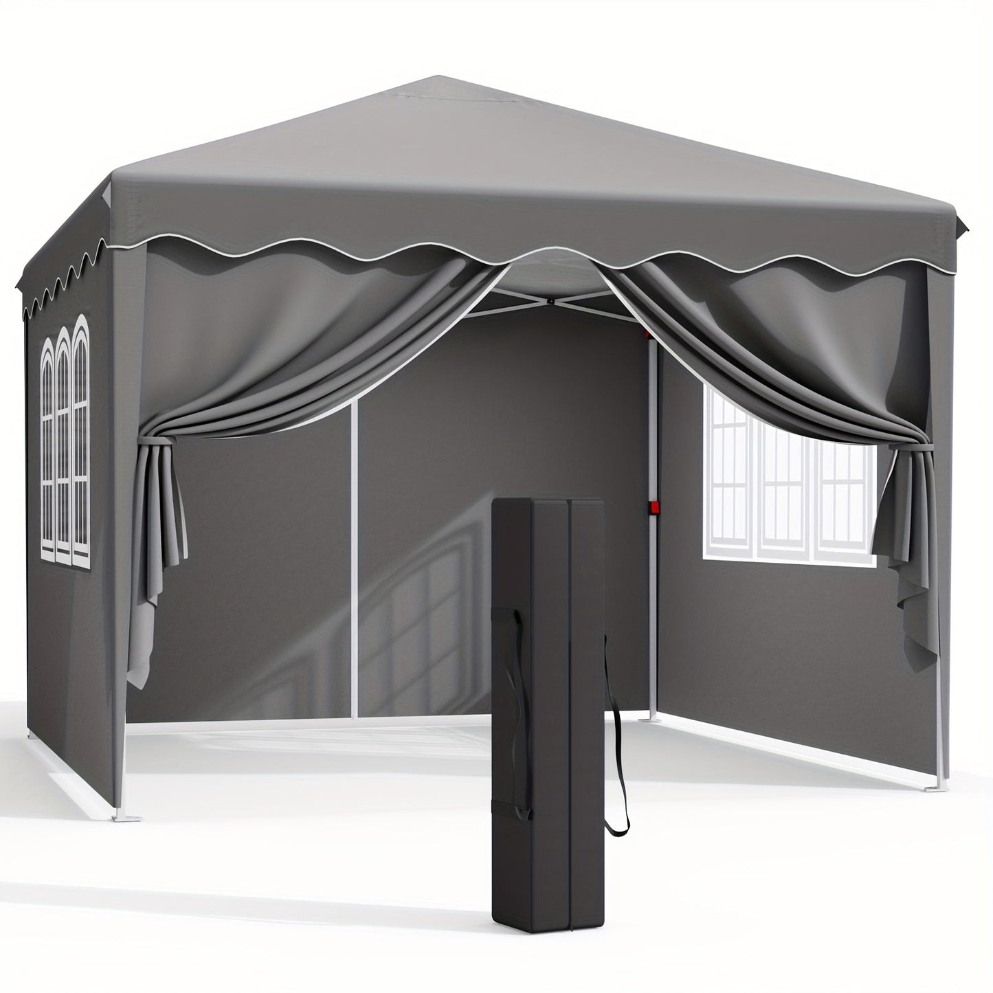 Pop Up Canopy Tent with Sidewalls, Outdoor Party Wedding Backyard for Garden, Patio and Yard Use