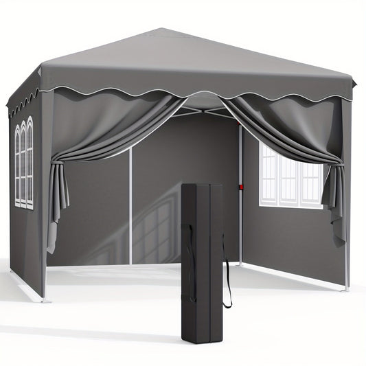 Pop Up Canopy Tent with Sidewalls, Outdoor Party Wedding Backyard for Garden, Patio and Yard Use
