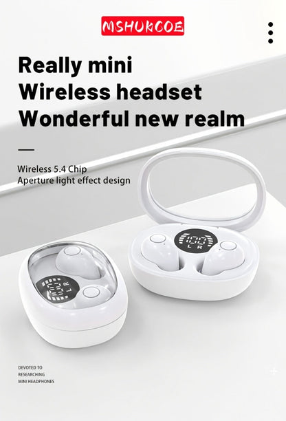 Invisible Sleep Earbuds Bluetooth 5.4 Mini Ultra Compact True Wireless for an Everyday Personal Care Routine