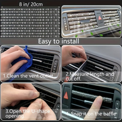 Bling Car Accessories Set 27pcs – Glitter Steering Wheel Cover 15 Inch, Bling License Plate Frame, Phone Holder & Car Coasters for Women
