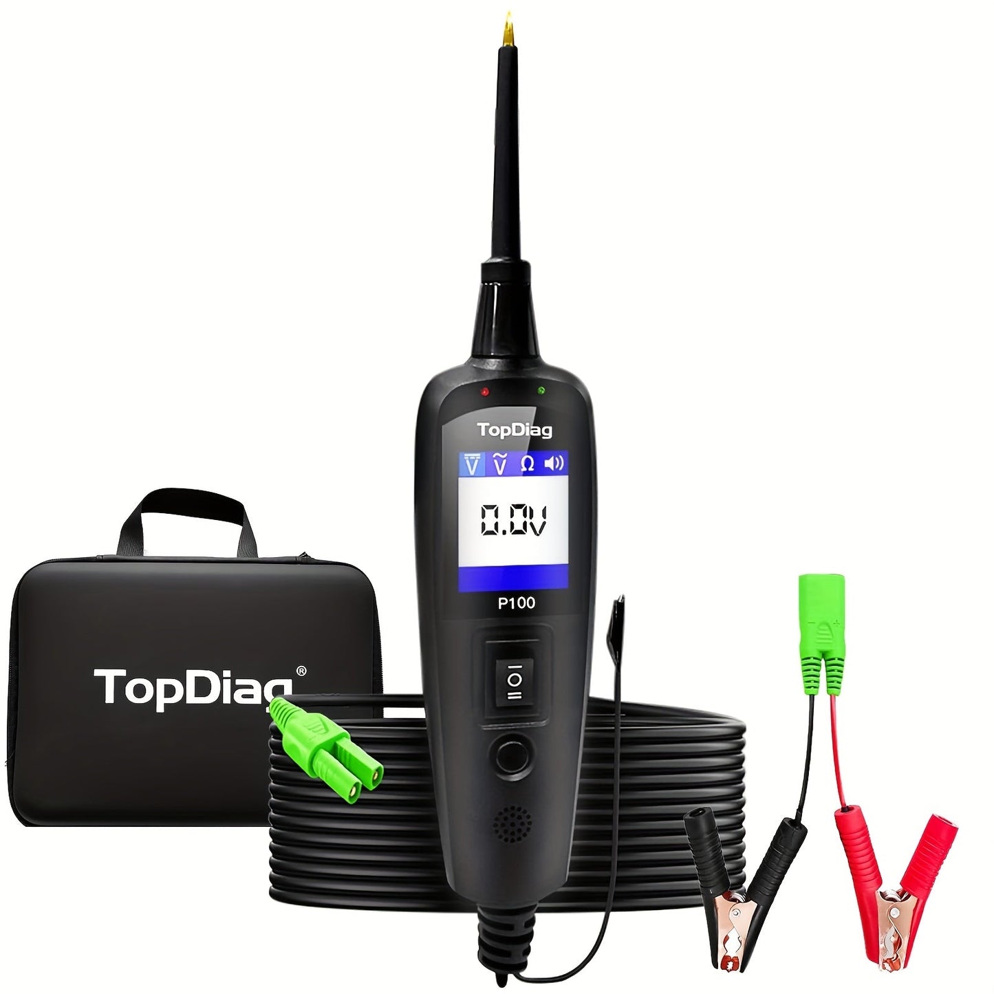 Automotive Circuit Tester P100 Power Probe Kit 12V 24V Car Electrical Test Tool Short Circuit for Entryways, Bedrooms and Living Spaces