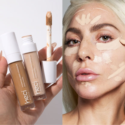 Liquid Concealer and Contour Stick Set 2 Pcs Buildable Coverage Pore Minimizing, for Makeup, Travel and Everyday Vanity Use