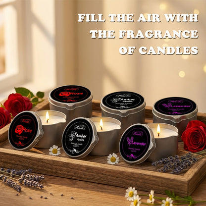 Luxury Soy Wax Candle 2-in-1 Massage Body Oil Essential Oil 20+ Scents 1pc 2pcs 6pcs Warm Moisturizing Lotion Spa Nail Salon Wedding