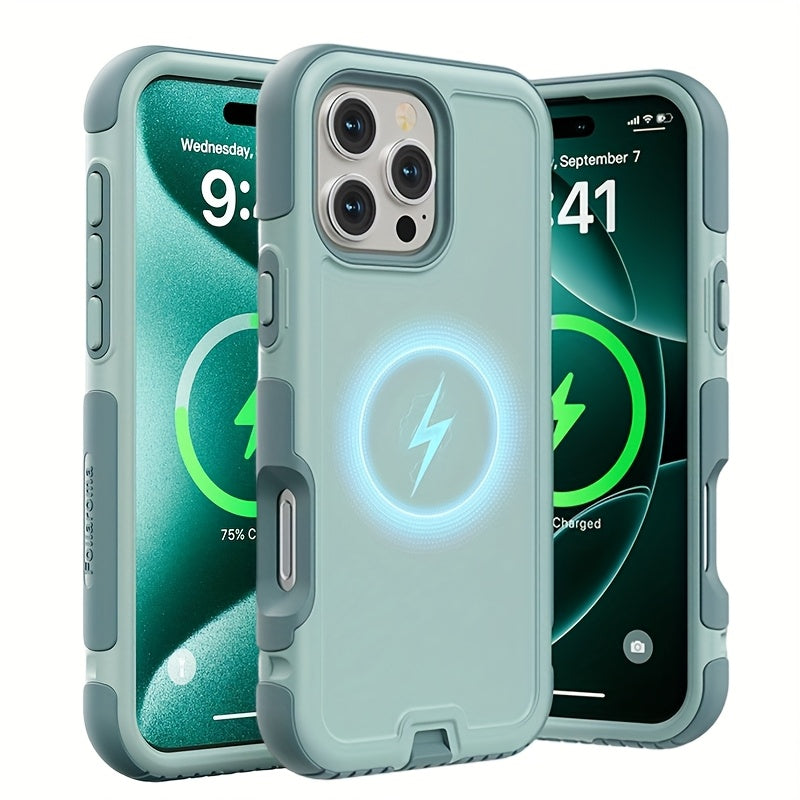 3-Layer Warrior Armor iPhone Case Full Body Shockproof Drop Protection Lining Built-In Dust Plug for an Everyday Personal Care Routine