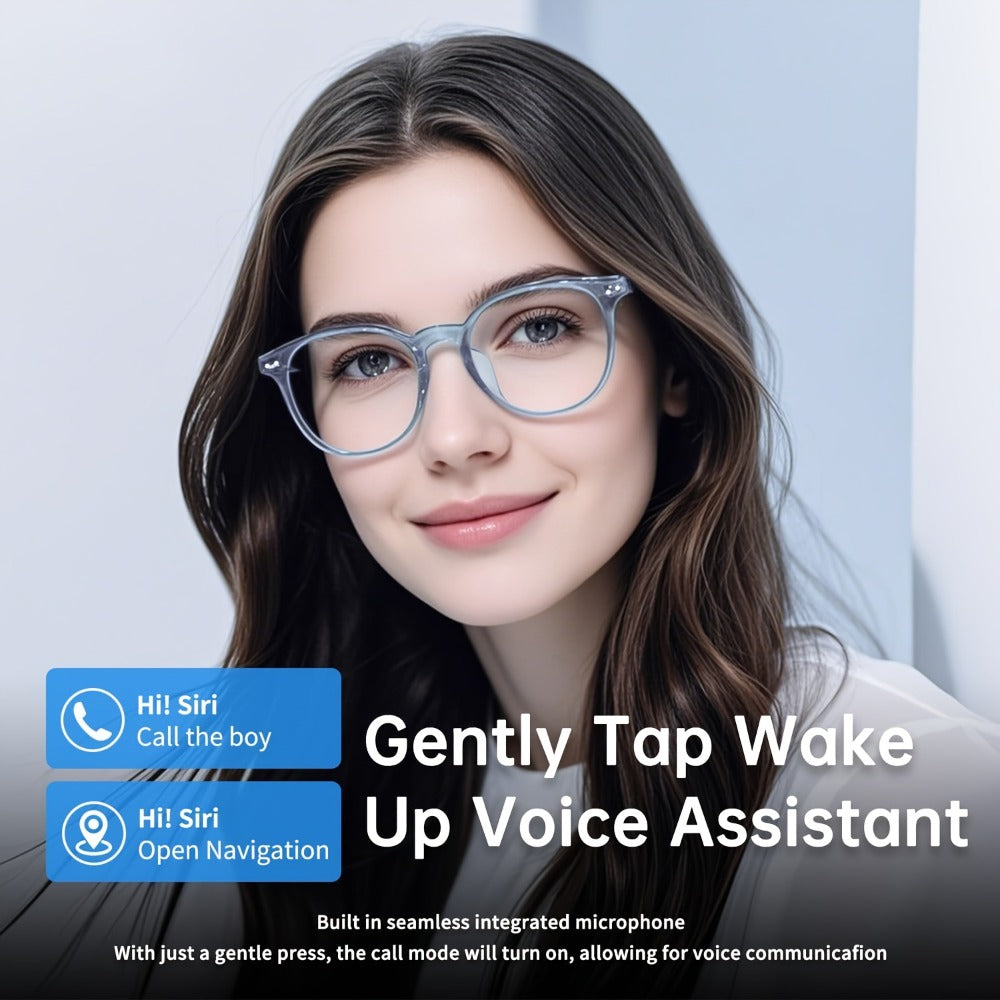 Smart Glasses Photochromic Bluetooth Audio Eyewear with Magnetic Charging and Four Frame Color Options