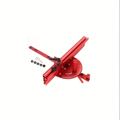 400mm Woodworking Angle Gauge with Adjustable Fence & Guide Rail – Precision Miter Measuring Tool Compatible with 30mm & 45mm T-Track