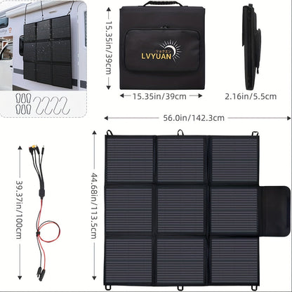 Foldable Solar Panel 120W 200W 300W 400W 22.5% High Efficiency Monocrystalline Portable Outdoor for Garden, Pathway and Patio Lighting