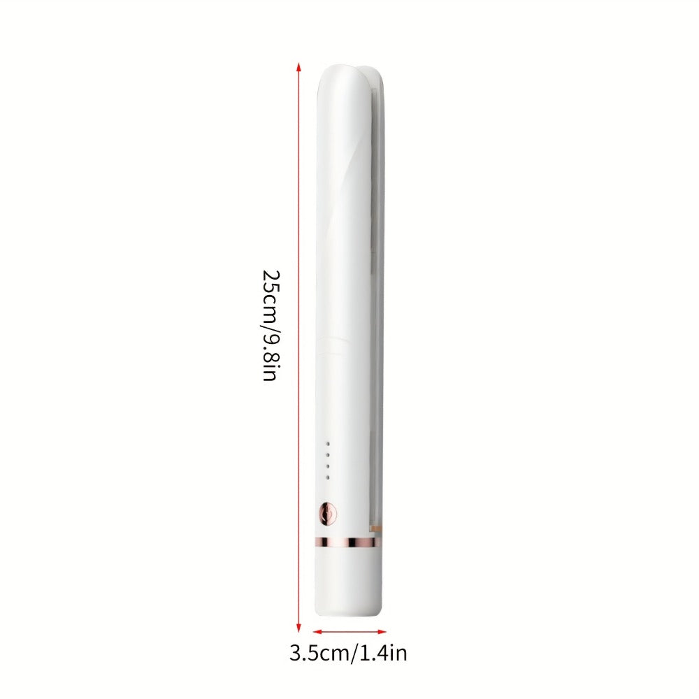 Wireless Hair Straightener and Curling Iron 2-in-1 Ceramic Cordless Hair Styler USB-C for Home, Travel and Salon Hair Styling