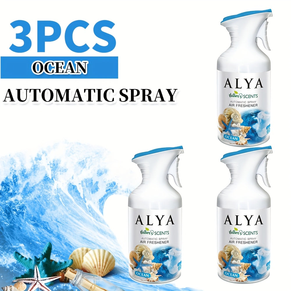 Aromatherapy Air Freshener Spray 8.45oz, 6 Scents: Lavender, Magnolia, Mixed Berries, Ocean, Cool Linen & Vanilla