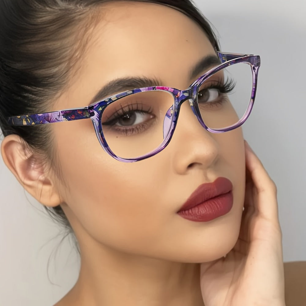 Reading Glasses – Four-Pair Oval Reader Set with Metal Spring Hinges and Mixed Colors with Multiple Strength and Color Options