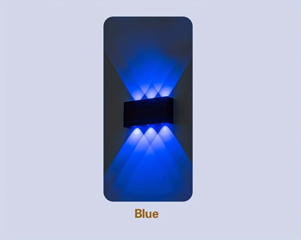 RGB Wall Light 2 Pack Battery Powered - Seven Color Gradient Dimming Night Light with Touch Switch