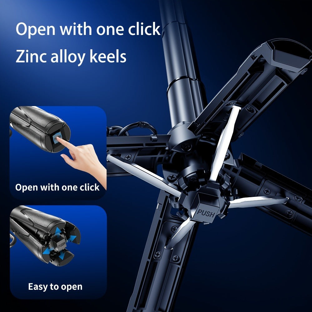 One-Click Release Selfie Stick Tripod 16 Inch Extendable with Wireless Bluetooth Remote & 360° Rotating Bracket