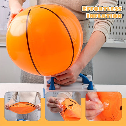 Inflatable Basketball Beach Ball 8 Pack 12 Inch for Birthday Party Decorations Pool Favors Goodie Bag Stuffers