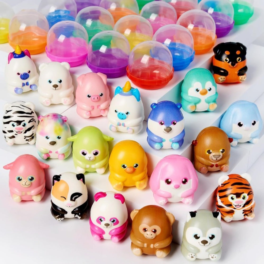 Mochi Squishy Toys 20 Pack, Slow Rising Cute Animal Squishies Bulk Party Favors for Kids, Classroom Prizes