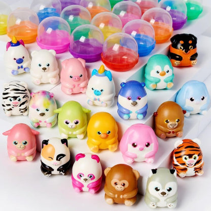 Mochi Squishy Toys 20 Pack, Slow Rising Cute Animal Squishies Bulk Party Favors for Kids, Classroom Prizes