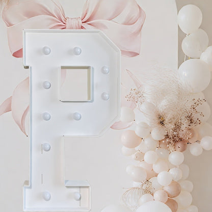 Marquee Letter Lights White LED - 3FT Light Up Letters A-Z for Birthday, Anniversary, Wedding & Party Decor