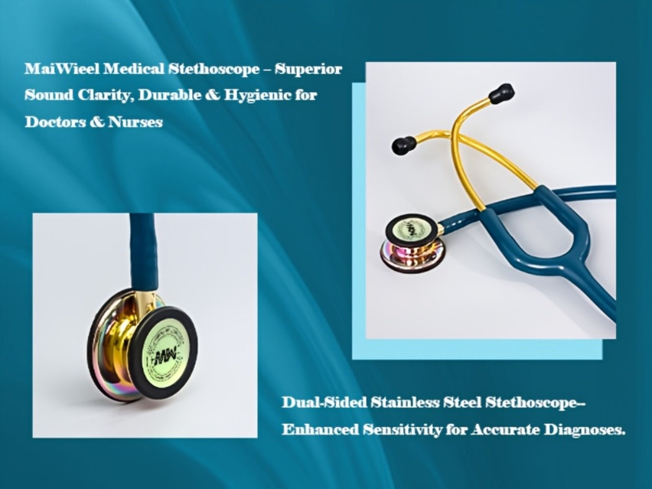 Professional Dual Head Stethoscope, Classic III Medical Stethoscope for Nurses, Doctors & Medical Students
