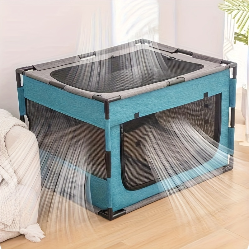 Plastic Pet Whelping Box & Indoor Playpen for Cats, Dogs, Kittens & Puppies, Assembleable, Ventilated