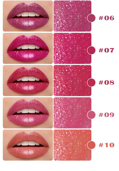 Lipstick Set, LANCMANNI 5-Color Angled-Tip Shine Collection with Two numbered shade-group Options