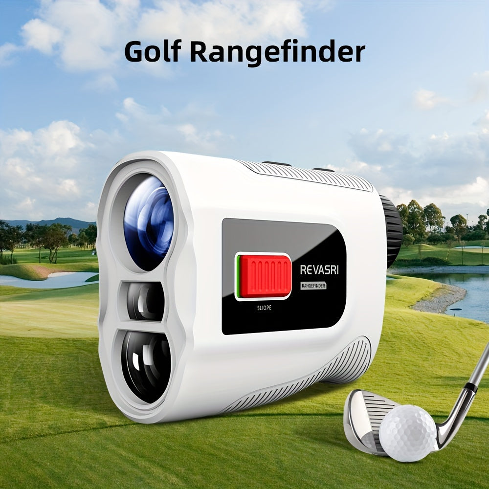 Slope Switch Golf Rangefinder 1000 Yard | 6x Magnification Laser Rangefinder with Flag Lock Vibration, Slope Compensation & Magnetic Strip
