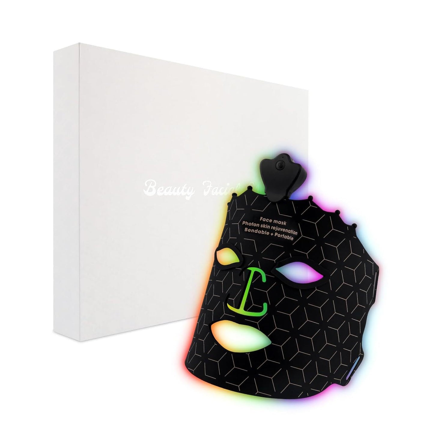 Red Light Therapy Face Mask 7 Color LED, FDA Cleared Silicone Mask for, Wrinkles, Acne & Skin Whitening