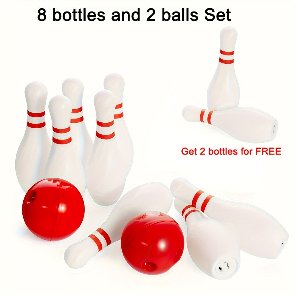Kids Bowling Set Light Up Glow Pins & Ball, Indoor Outdoor Bowling Toy for Boys & Girls Ages 3+, Family Game Night