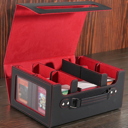 5-in-1 Card Storage Box 400+ Cards – Detachable Sports Card Organizer Display Case for Pokemon MTG Baseball Football TCG Trading Cards