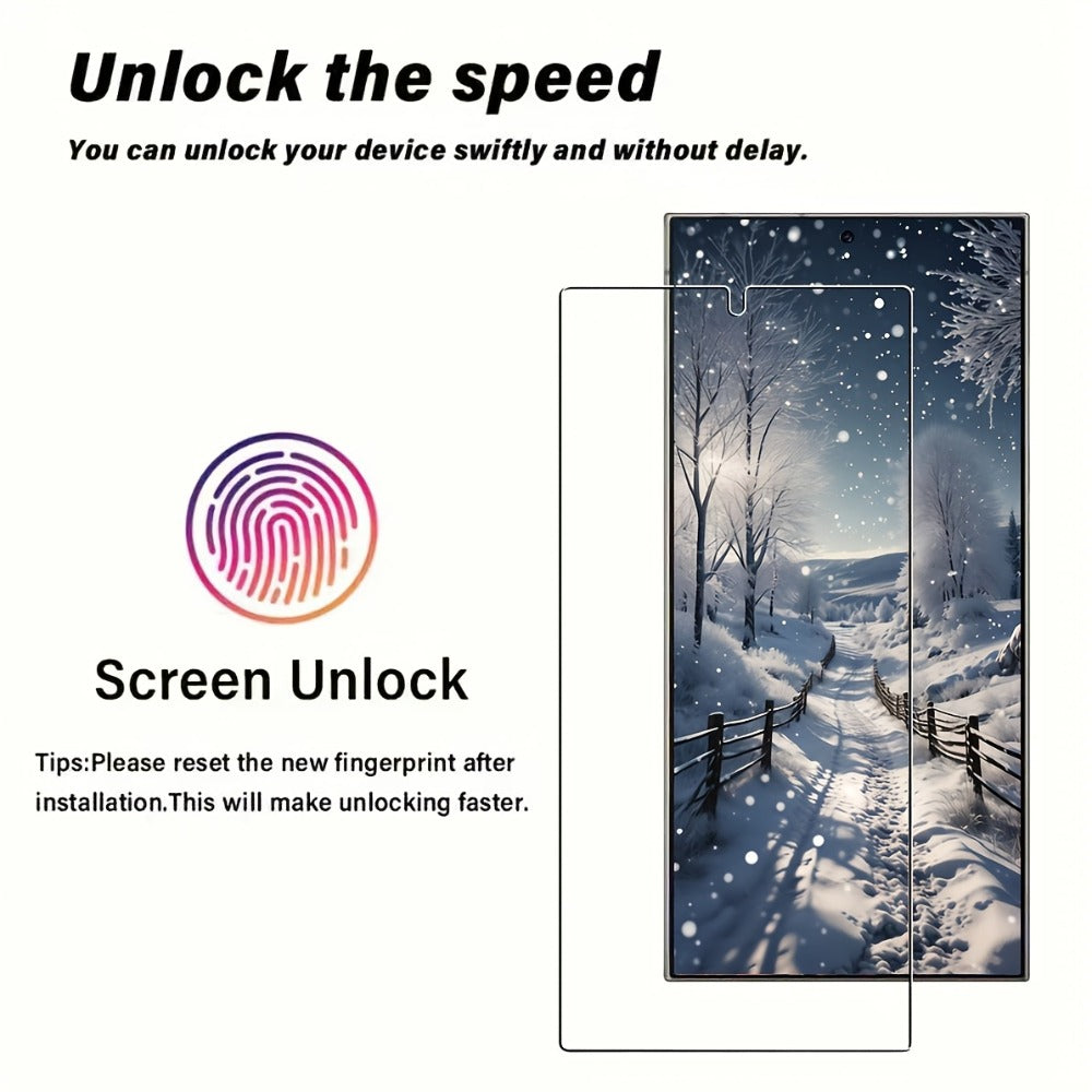 Screen Protector, 8-Piece Galaxy S25 Ultra Tempered Glass Set with Four Screen Films and Four Camera Lens Covers