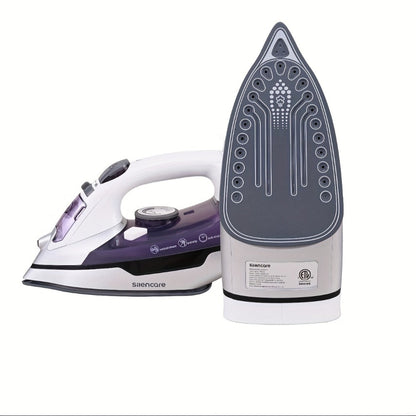 Steam Clothes Iron with Ceramic Coated Soleplate – Precision Thermostat, 3-Way Auto-Off, Self-Cleaning, Anti-Calcium & Anti-Drip