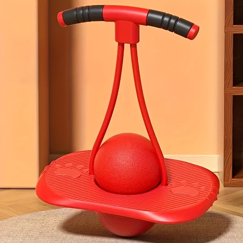 Bounce Ball with Handle for Kids & Adults – High-Elasticity Hopper Ball, Durable Wear-Resistant Jumping Ball for Fitness & Outdoor Fun