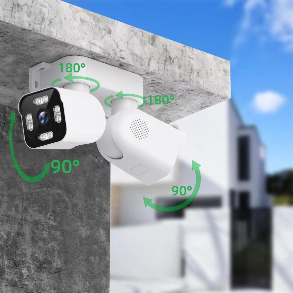 Security Camera 8MP Dual-Lens PTZ Model with 360 Panoramic View, Full-Color Night Vision and IP66