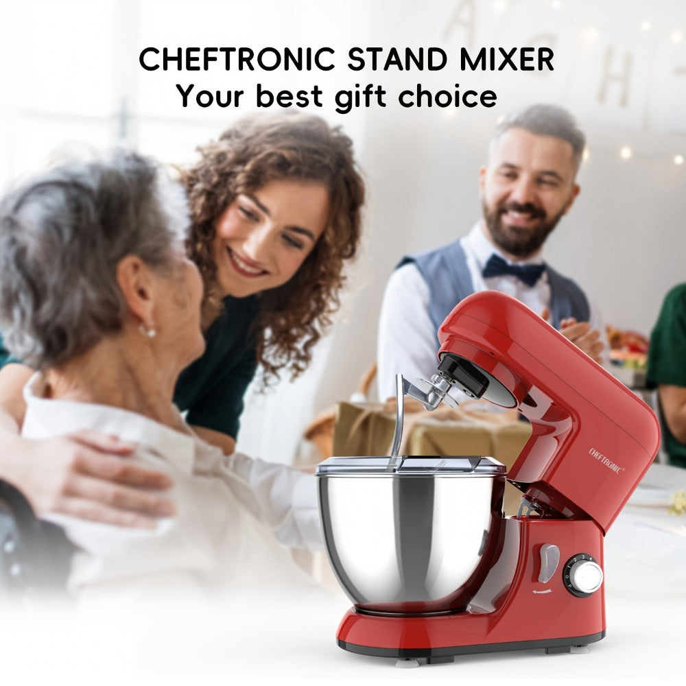 Stand Mixer 4.5 Qt Tilt-Head 500W Electric Kitchen Mixer 6-Speed Multifunctional with Dough for Home Cooking, Dining and Outdoor Meals