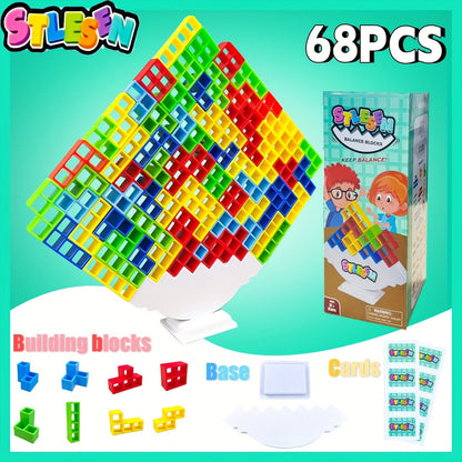 Balancing Stacking Blocks Game Set with the Listed Color, Size or Set Options for Everyday Use